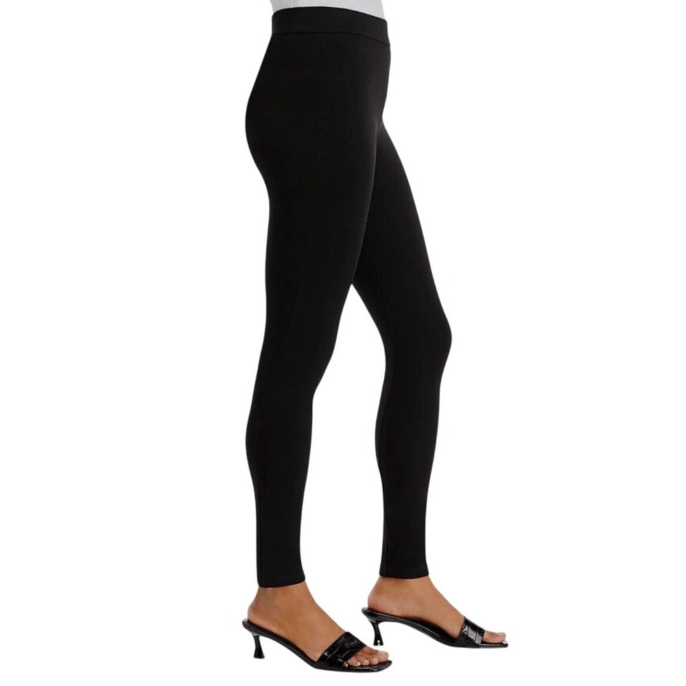 Theory Shawn C Fix Ponte Pants Women Small Black Stretchy Leggings F0026210